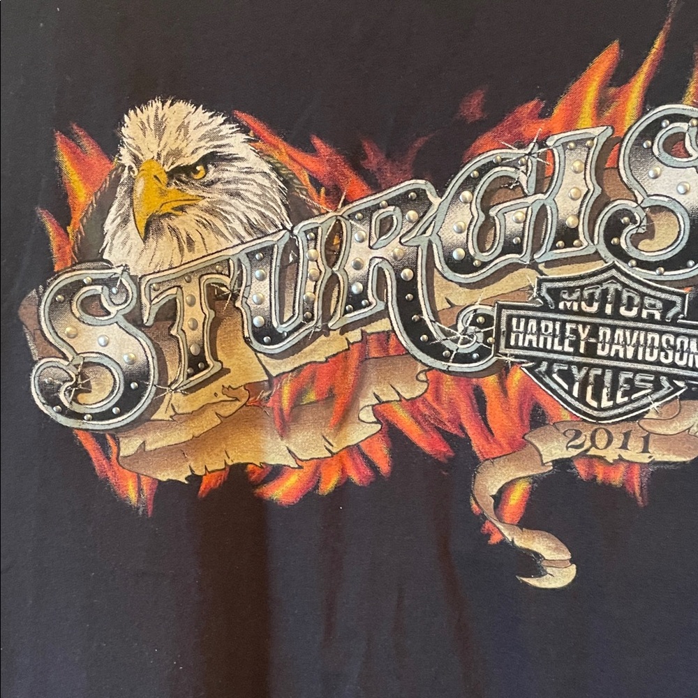 Harley-Davidson  2011 Vintage Black Sturgis Eagle Tee